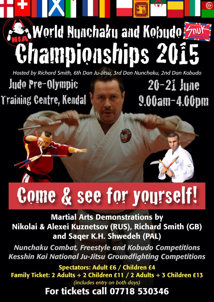 World Nunchaku-Kobudo and Ju-Jitsu Championships 20th-21st June 2015